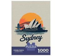 Puzzle Da 1000 Pezzi Per Adolescenti Sydney Opera House And Harbour Bridge Puzzle Per Adulti Giocattolo Decorazione Da Parete Taglio Di Precisione Sfida Educativa 70x50cm/1000pcs
