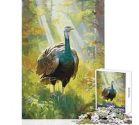 Puzzle da 1000 pezzi per adolescenti Tacchino selvatico Giocattoli fai da te Ottimi regali e giocattoli Gioco educativo Aiuta l'esercizio del cervello Dimensioni 38x26cm
