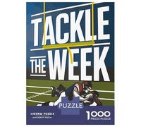 Puzzle Da 1000 Pezzi Per Adolescenti Tackle The Week Football Poster Puzzle Per Adolescenti Giochi Rilassanti Corsa Di Velocità Manuale Aiuta Ad Allenare Il Cervello 70x50cm/1000pcs