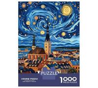 Puzzle Da 1000 Pezzi Per Adolescenti Tallinn, Estonia Cityscape Art Poster Puzzle Giochi Rilassanti Ma Divertenti E Spiritosi Regalo Di Compleanno, Regali, 38x26cm/1000pcs