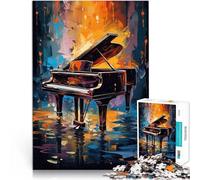 Puzzle da 1000 pezzi per adolescenti Tastiera di pianoforte colorata Gioco a quiz con pezzi completamente interconnessi di forma casuale 52x38cm