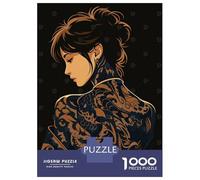 Puzzle Da 1000 Pezzi Per Adolescenti Tattooed Woman with Dragon Design Puzzle Per Adulti Gioco Pratico Decorazione Da Parete Offerta Come Regalo Per Tutta La Famiglia 70x50cm/1000pcs