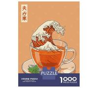 Puzzle Da 1000 Pezzi Per Adolescenti Tea The Great Wave Puzzle Per Adulti Gioco Pratico Assemblaggio Di Modelli Regali Unici Per Compleanni E Occasioni Speciali 70x50cm/1000pcs