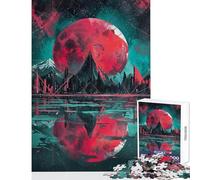 Puzzle da 1000 pezzi per adolescenti tema "Alba cremisi" gioco per famiglie stimola la memoria decorazione per la casa giocattoli che rafforzano l'amore tra le coppie (75x50cm)