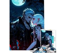 Puzzle da 1000 pezzi per adolescenti tema amore tra vampiri gioco interattivo giocattolo avvincente per coltivare la pazienza regalo di compleanno decorazione per la casa (dimensioni 38x52cm)