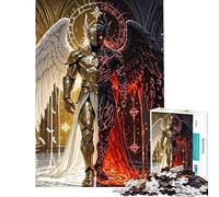 Puzzle da 1000 pezzi per adolescenti tema angelo e demone dualità tra angelo e demone gioco per adulti e famiglie sfida difficile da completare (dimensioni 38x26cm)