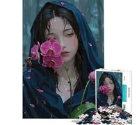 Puzzle da 1000 pezzi per adolescenti tema anime femminile giocattolo educativo per l'apprendimento e il miglioramento della memoria regalo di compleanno (dimensioni 50x75cm)