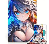 Puzzle da 1000 pezzi per adolescenti, tema anime "Ghiaccio e Fuoco", giocattolo fai-da-te, antistress intellettuale, adatto come decorazione da scrivania 50x75cm