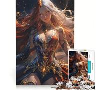 Puzzle da 1000 pezzi per adolescenti, tema anime La maga del fuoco e del ghiaccio, decorazione da parete, compleanno 38x26cm