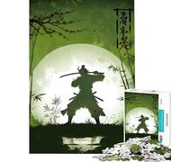 Puzzle da 1000 pezzi per adolescenti tema anime samurai giocattolo educativo gioco impossibile per divertimento in famiglia regalo per compleanni (dimensioni 38x26cm)
