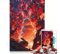 Puzzle da 1000 pezzi per adolescenti, tema apocalisse con coniglietti, decorazione da parete, difficile e stimolante, ottimo regalo per gli appassionati di videogiochi, 50x75cm