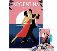 Puzzle da 1000 pezzi per adolescenti tema Argentina Tango gioco educativo e stimolante per tutta la famiglia divertente e spiritoso ideale come regalo di compleanno (dimensioni 38x52cm)
