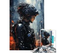 Puzzle da 1000 pezzi per adolescenti tema assassino esoscheletro giochi rilassanti sfida per l'intelligenza giocattoli che creano dipendenza regalo divertente decorazione per la casa (38x52cm)
