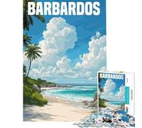 Puzzle da 1000 pezzi per adolescenti tema Barbados Caraibi Un gioco difficile e stimolante ma divertente e spiritoso perfetto per decorare le pareti Adatto a partire dai 14 anni (38x26cm)