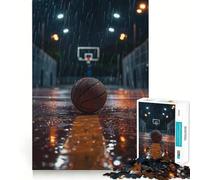 Puzzle da 1000 pezzi per adolescenti,tema basket,nostalgia,bordi precisi,arte,risoluzione di problemi,divertimento,gioco accogliente,decorazione natalizia (38x52cm)