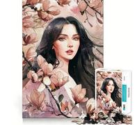 Puzzle da 1000 pezzi per adolescenti,tema "Bellezza,Ragazza,Sogno",con taglio preciso,decorazione,esercizio per la mente,gioco di pace,divertimento,regalo di Natale (50x75cm)
