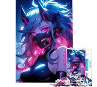Puzzle da 1000 pezzi per adolescenti tema Cyberpunk Anime Girl Aiuta a stimolare la mente e a far lavorare il cervello Divertimento per tutta la famiglia Giochi educativi per ragazzi del puzzle