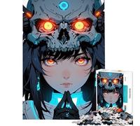 Puzzle da 1000 pezzi per adolescenti tema Cyberpunk Anime Girl giochi rilassanti sfida per l'intelligenza giocattolo avvincente regalo divertente decorazione per la casa (dimensioni 38x52cm)