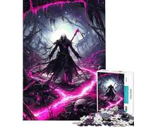 Puzzle da 1000 pezzi per adolescenti tema demone gotico oscuro e mietitore puzzle per adulti gioco per famiglie divertente e umoristico attività divertenti da fare a casa (dimensioni 38x26cm)