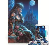 Puzzle da 1000 pezzi per adolescenti, tema fantasy, principesse e romanticismo Gioco rilassante, stimolante da completare, ideale per rafforzare l'amore tra le coppie 38x26cm