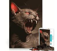 Puzzle da 1000 pezzi per adolescenti,tema horror nero,con tagli precisi,gioco per allenare la mente,relax e divertimento per il compleanno 38x26cm