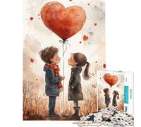Puzzle da 1000 pezzi per adolescenti tema "Innamorarsi" di San Valentino gioco antistress per adulti sfida educativa di assemblaggio (dimensioni 38x26cm)