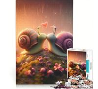 Puzzle da 1000 pezzi per adolescenti tema "Lumaca e Amore" giocattolo educativo attività per famiglie regalo per donne 50x75cm