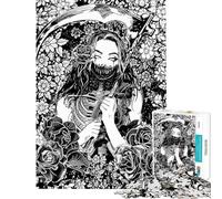 Puzzle da 1000 pezzi per adolescenti tema manga gotico mietitore gioco stimolante giocattolo rilassante gara di velocità manuale regalo di compleanno (dimensioni 38x52cm)