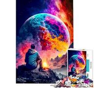 Puzzle da 1000 pezzi per adolescenti tema "Pensieri nello spazio" gioco divertente decorazione per la casa attività divertenti da fare in casa (dimensioni 50x75cm)