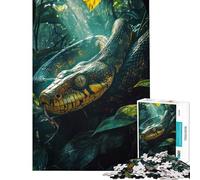 Puzzle da 1000 pezzi per adolescenti tema predatori della giungla gioco per famiglie giocattolo educativo regalo di compleanno divertente e spiritoso (dimensioni 38x26cm)