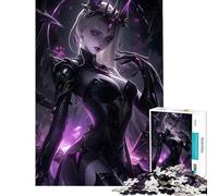 Puzzle da 1000 pezzi per adolescenti tema Regina delle Tenebre Gotiche difficile e impegnativo gioco di assemblaggio impossibile adatto a persone dai 14 anni in su (50x75cm)