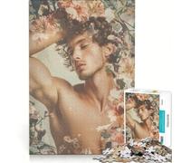 Puzzle da 1000 pezzi per adolescenti, tema "Seduzione Floreale", decorazione da parete, passatempo ideale per le vacanze a casa, per rafforzare l'amore tra le coppie 38x52cm