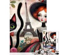 Puzzle da 1000 pezzi per adolescenti tema "Sogno vittoriano a Parigi" giochi divertenti ideale per le vacanze a casa per passare il tempo decorazione da parete regali unici per compleanno (52x38cm)