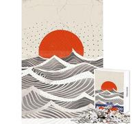 Puzzle da 1000 pezzi per adolescenti tema Sole del deserto gioco pratico per il divertimento in famiglia antistress per rafforzare l'amore tra le coppie (50x75cm)