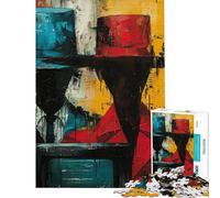 Puzzle da 1000 pezzi per adolescenti tema spia pittura astratta puzzle fai da te per ragazzi ideale per le vacanze a casa e per passare il tempo interattivo tra genitori e figli (dimensioni 38x52cm)