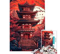 Puzzle da 1000 pezzi per adolescenti tema Spirito dei Templi gioco rilassante per adulti decorazione perfetta compleanno e Natale (dimensioni 38x52cm)