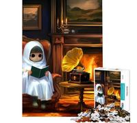 Puzzle da 1000 pezzi per adolescenti tema "Spooky Ghost Soiree" ideale per compleanni Natale e divertimento in famiglia Gioco impossibile per ragazzi dai 14 anni in su 38x52cm