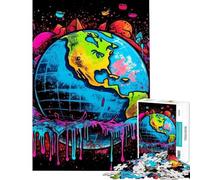 Puzzle da 1000 pezzi per adolescenti tema Terra Fragile Tellus puzzle per adulti giocattolo decorativo da parete modello da assemblare compleanno e Natale (dimensioni 38x26cm)