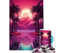 Puzzle da 1000 pezzi per adolescenti tema "Tramonto nostalgico sogno e relax" gioco educativo e stimolante ideale come regalo di compleanno per chi ama l'analisi e la logica (dimensioni 38x52cm)