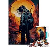 Puzzle da 1000 pezzi per adolescenti tema vagabondo post-apocalittico sfida da completare decorazione perfetta giocattolo antistress per ragazzi dai 14 anni in su (38x52cm)
