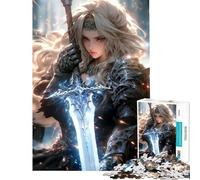 Puzzle da 1000 pezzi per adolescenti tema Valchiria e romanticismo difficile e stimolante per divertimento in famiglia gioco divertente per ragazzi dai 14 anni in su (38x26cm)
