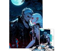 Puzzle da 1000 pezzi per adolescenti tema vampiri e amore gioco intellettuale rilassante adatto alle coppie regalo divertente (dimensioni 38x26cm)