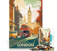 Puzzle da 1000 pezzi per adolescenti, tema viaggio, natura, vintage, con intagli fini, per allenare la concentrazione, divertente gioco per i momenti di tranquillità, regalo di Natale (50x75cm)