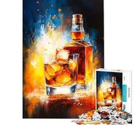 Puzzle da 1000 pezzi per adolescenti tema Whiskey Ice puzzle rilassanti per ragazzi gioco di velocità manuale ideale per compleanni e Natale (dimensioni 50x75cm)