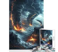 Puzzle da 1000 pezzi per adolescenti Tempesta apocalittica Giocattolo educativo Regali di compleanno Giochi educativi Aiuta l'esercizio del cervello Dimensioni 38x52cm