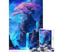 Puzzle da 1000 pezzi per adolescenti Tempio del Paesaggio Onirico Sakura gioco rompicapo ideale per le vacanze a casa per passare il tempo giocattolo educativo e per rafforzare l'amore tra le coppie