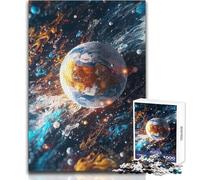 Puzzle da 1000 pezzi per adolescenti Terra dell'Universo Rilassante Dolce Svago Intrattenimento Fine Taglio Liscio Giocattolo Artigianale Dimensioni 38x26cm
