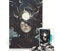 Puzzle da 1000 pezzi per adolescenti: Terzo Occhio Cosmico, Donna Mistica, Giocattolo Decorazione da Parete, Regalo di Compleanno, Per Rafforzare l'Amore tra le Coppie 38x26cm