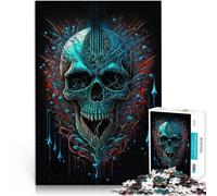 Puzzle da 1000 pezzi per adolescenti Teschio Bio-Organico Allena il tuo cervello e le tue mani perché è ideale come regalo per tutta la famiglia 38x26cm