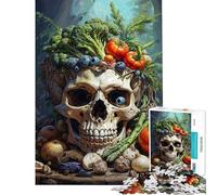 Puzzle da 1000 pezzi per adolescenti teschio di belladonna puzzle classico per adulti gioco rompicapo regalo di compleanno regalo antistress (dimensioni 50x75cm)